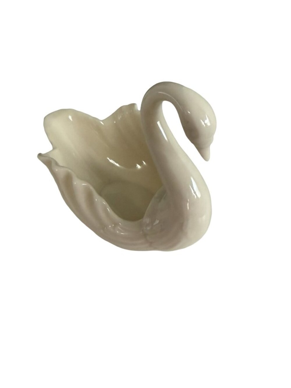 Lenox Ivory Swan Trinket Dish Porcelain Swan Candy Nut Ring Holder Made in USA